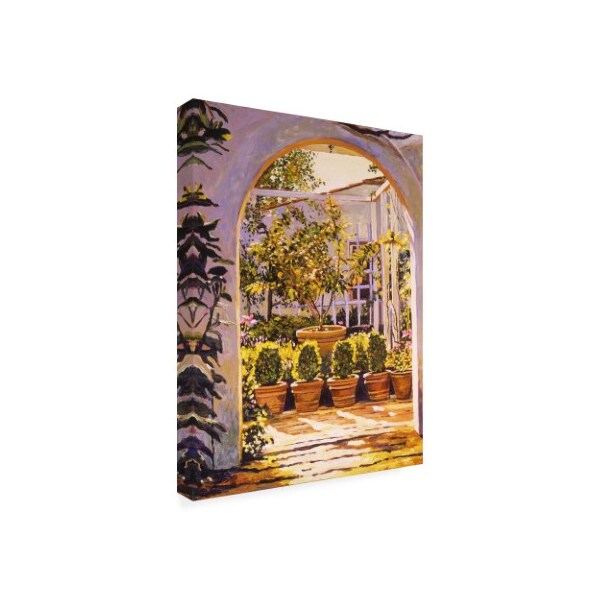 David Lloyd Glover 'The Lemon Tree Courtyard' Canvas Art,35x47